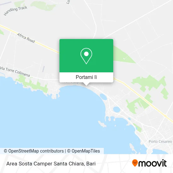 Mappa Area Sosta Camper Santa Chiara