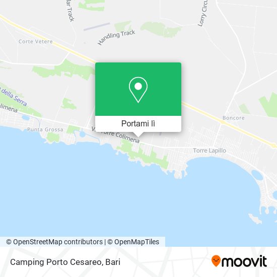 Mappa Camping Porto Cesareo