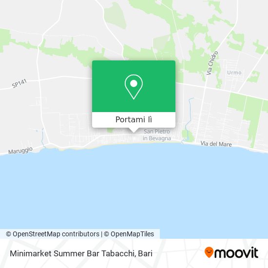 Mappa Minimarket Summer Bar Tabacchi