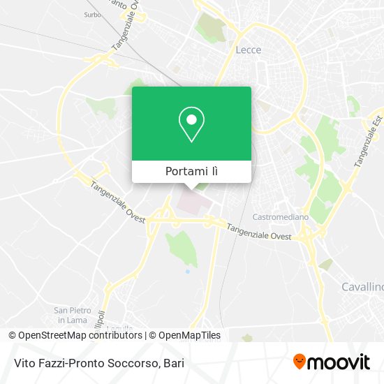 Mappa Vito Fazzi-Pronto Soccorso