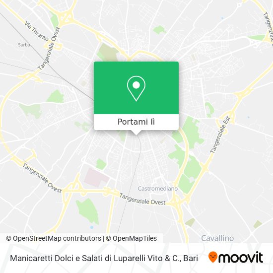 Mappa Manicaretti Dolci e Salati di Luparelli Vito & C.