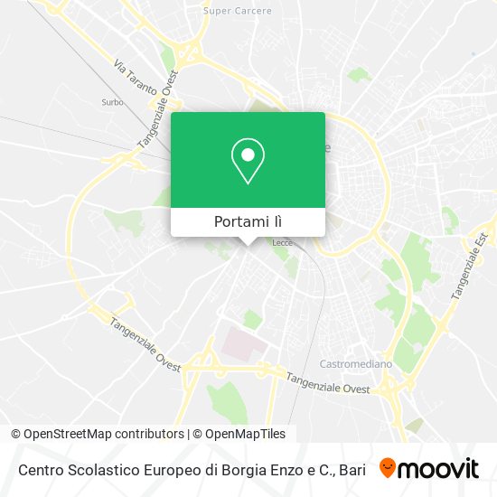 Mappa Centro Scolastico Europeo di Borgia Enzo e C.