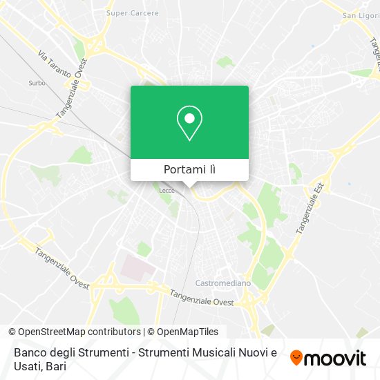 Mappa Banco degli Strumenti - Strumenti Musicali Nuovi e Usati