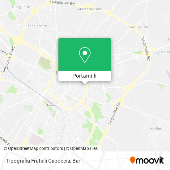 Mappa Tipografia Fratelli Capoccia