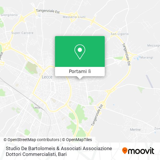 Mappa Studio De Bartolomeis & Associati Associazione Dottori Commercialisti