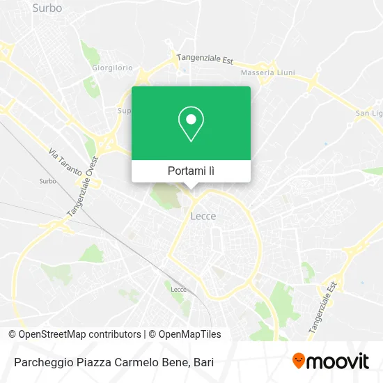 Mappa Parcheggio Piazza Carmelo Bene