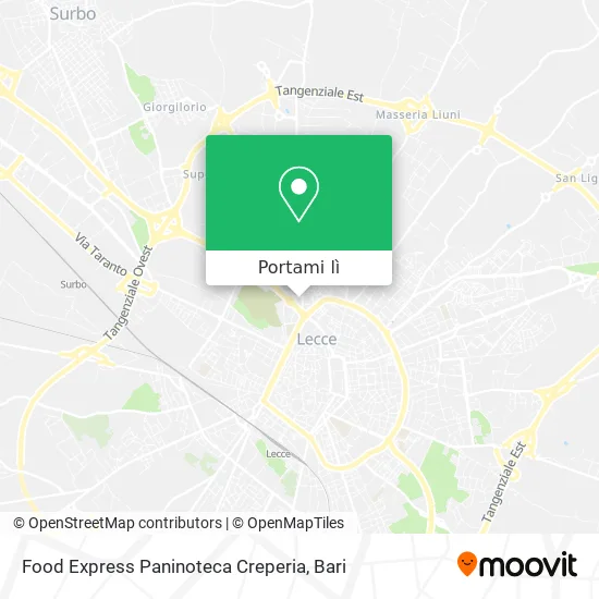 Mappa Food Express Paninoteca Creperia
