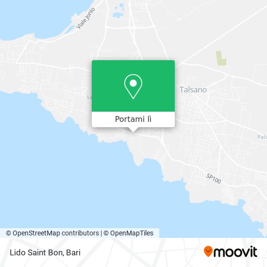 Mappa Lido Saint Bon