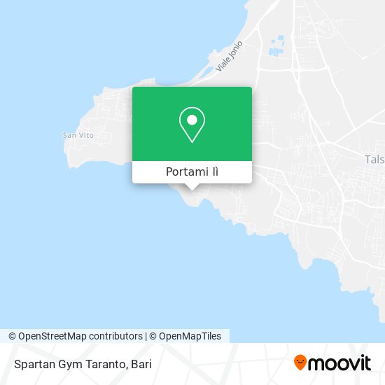 Mappa Spartan Gym Taranto