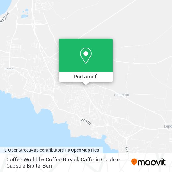 Mappa Coffee World by Coffee Breack Caffe' in Cialde e Capsule Bibite