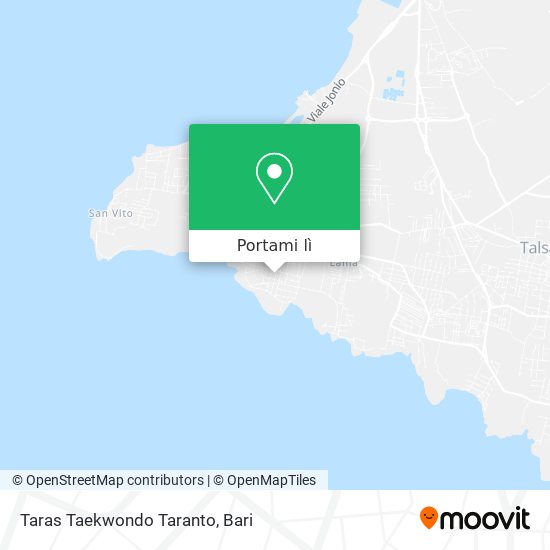 Mappa Taras Taekwondo Taranto