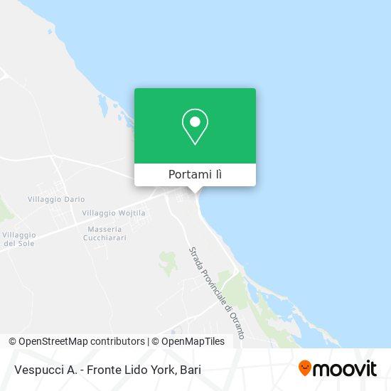 Mappa Vespucci A. - Fronte Lido York