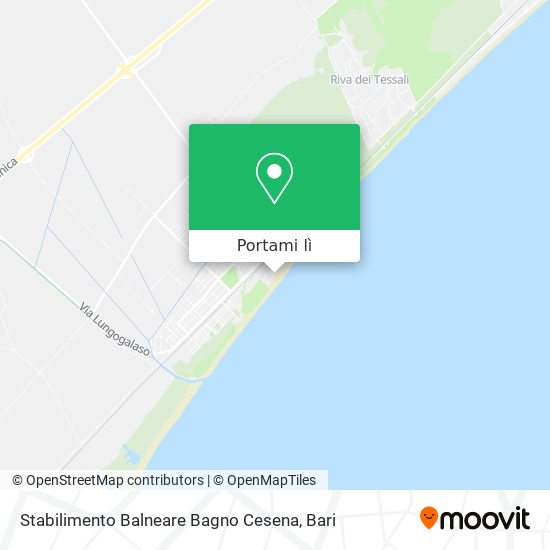 Mappa Stabilimento Balneare Bagno Cesena