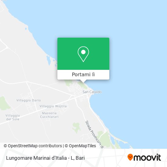 Mappa Lungomare Marinai d'Italia - L