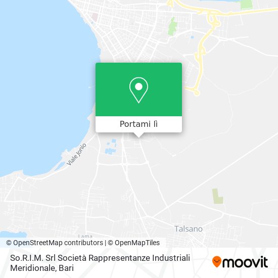 Mappa So.R.I.M. Srl Società Rappresentanze Industriali Meridionale