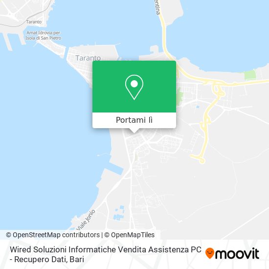 Mappa Wired Soluzioni Informatiche Vendita Assistenza PC - Recupero Dati
