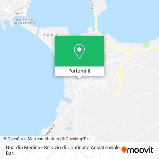 Mappa Guardia Medica - Servizio di Continuità Assistenziale