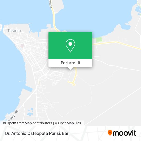 Mappa Dr. Antonio Osteopata Parisi