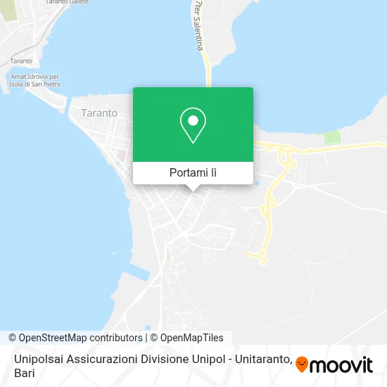 Mappa Unipolsai Assicurazioni Divisione Unipol - Unitaranto