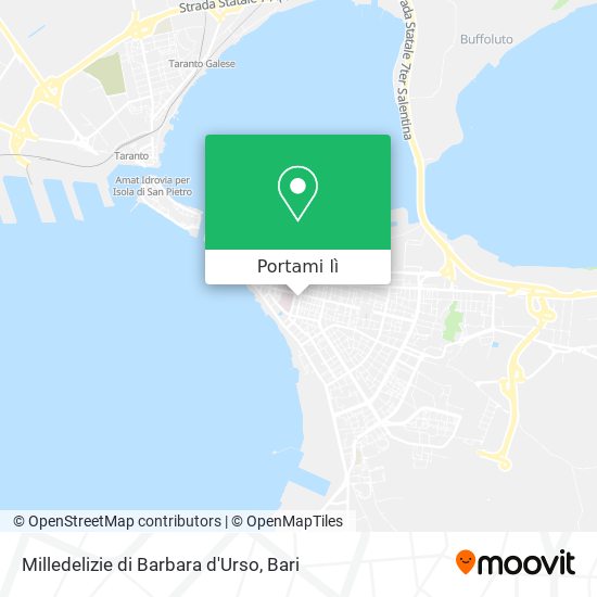 Mappa Milledelizie di Barbara d'Urso