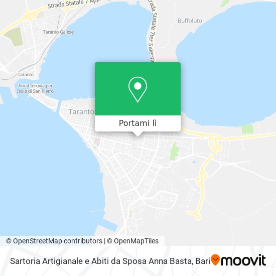 Mappa Sartoria Artigianale e Abiti da Sposa Anna Basta
