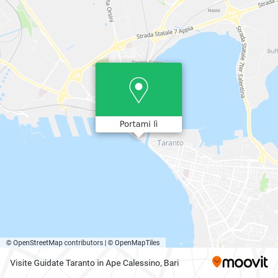 Mappa Visite Guidate Taranto in Ape Calessino