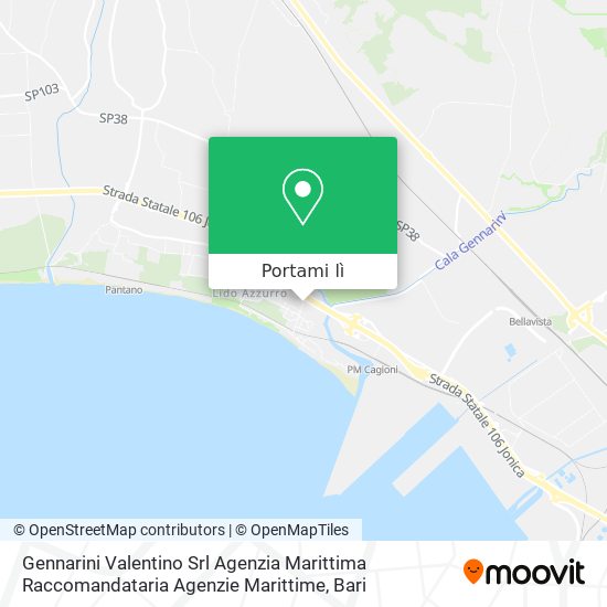 Mappa Gennarini Valentino Srl Agenzia Marittima Raccomandataria Agenzie Marittime