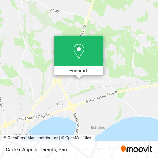 Mappa Corte d'Appello Taranto