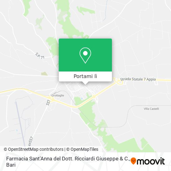 Mappa Farmacia Sant'Anna del Dott. Ricciardi Giuseppe & C.