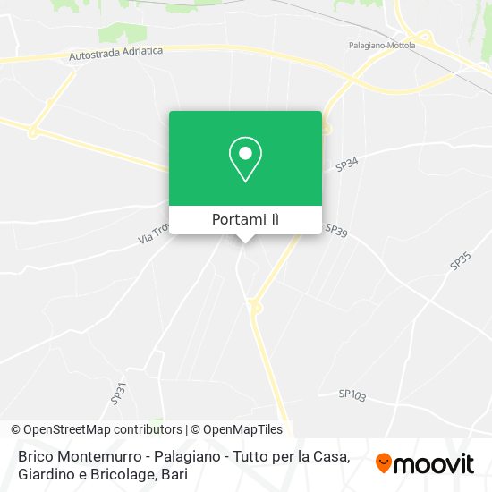 Mappa Brico Montemurro - Palagiano - Tutto per la Casa, Giardino e Bricolage