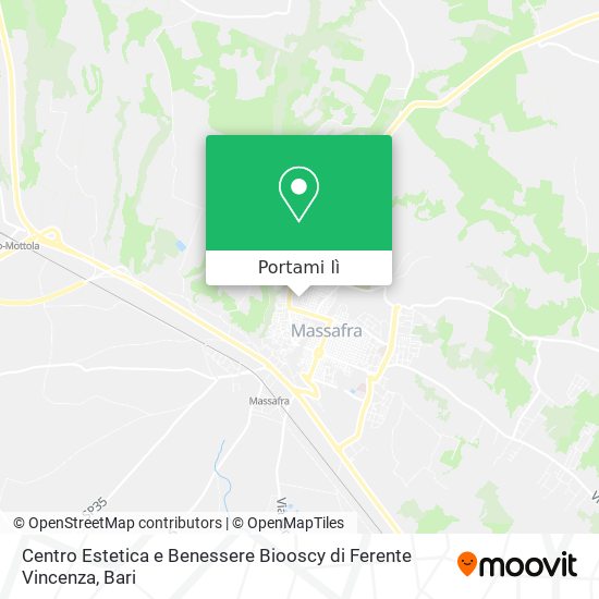 Mappa Centro Estetica e Benessere Biooscy di Ferente Vincenza