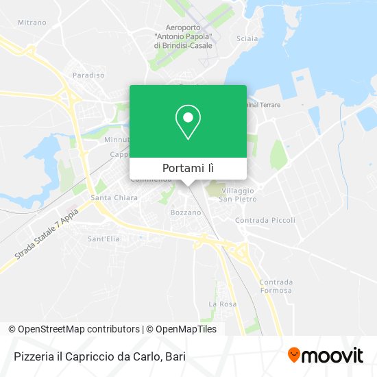 Mappa Pizzeria il Capriccio da Carlo