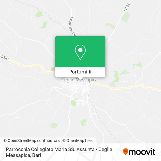 Mappa Parrocchia Collegiata Maria SS. Assunta - Ceglie Messapica