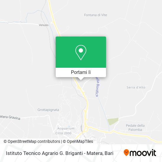Mappa Istituto Tecnico Agrario G. Briganti - Matera