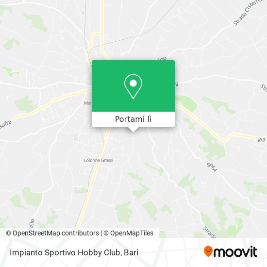 Mappa Impianto Sportivo Hobby Club