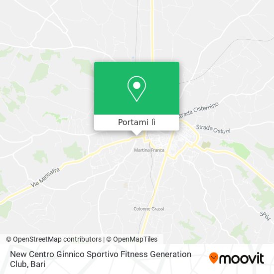 Mappa New Centro Ginnico Sportivo Fitness Generation Club