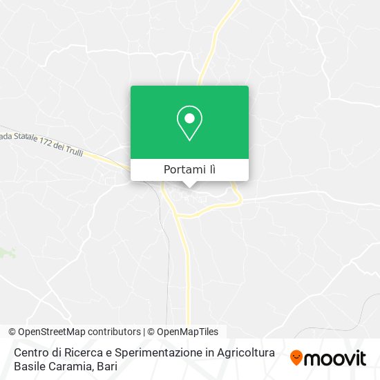 Mappa Centro di Ricerca e Sperimentazione in Agricoltura Basile Caramia