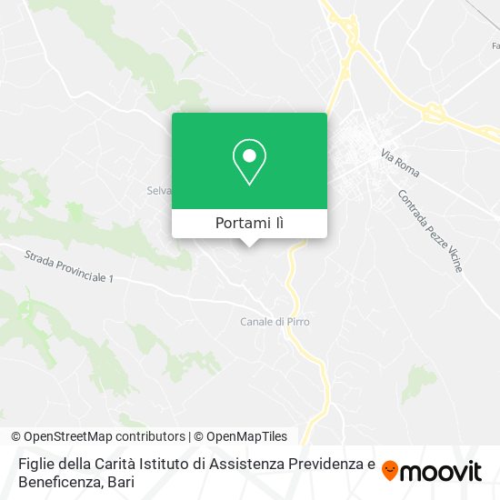 Mappa Figlie della Carità Istituto di Assistenza Previdenza e Beneficenza