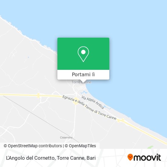 Mappa L'Angolo del Cornetto, Torre Canne