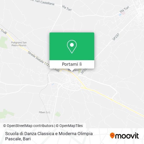 Mappa Scuola di Danza Classica e Moderna Olimpia Pascale