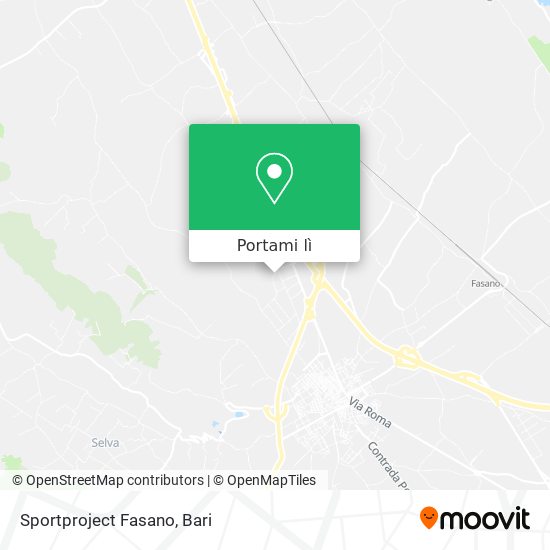 Mappa Sportproject Fasano