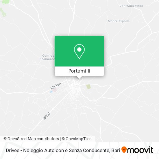 Mappa Drivee - Noleggio Auto con e Senza Conducente