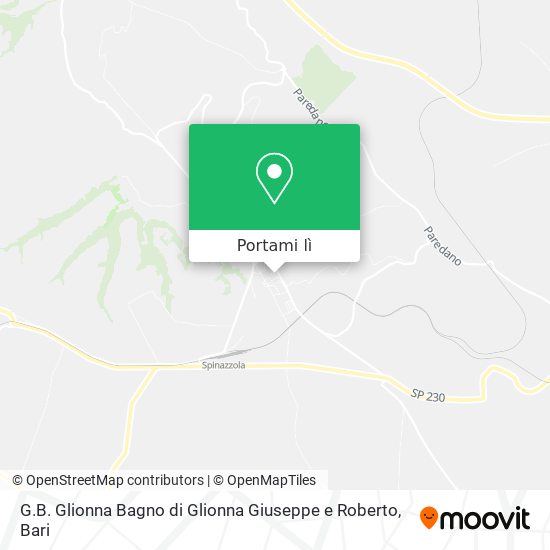 Mappa G.B. Glionna Bagno di Glionna Giuseppe e Roberto