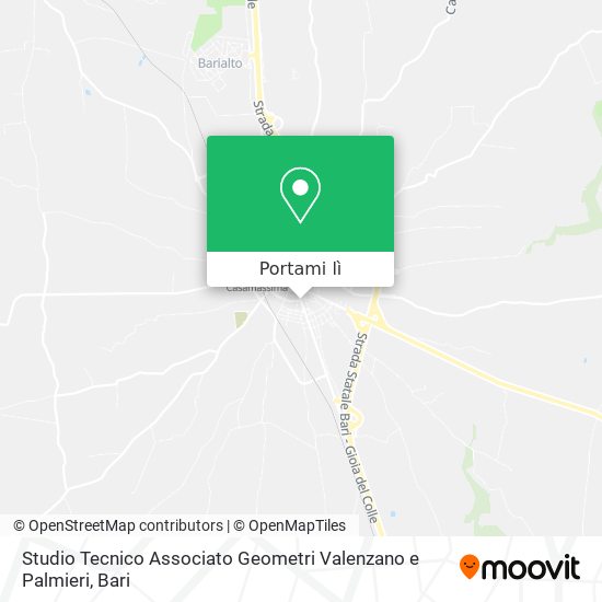 Mappa Studio Tecnico Associato Geometri Valenzano e Palmieri