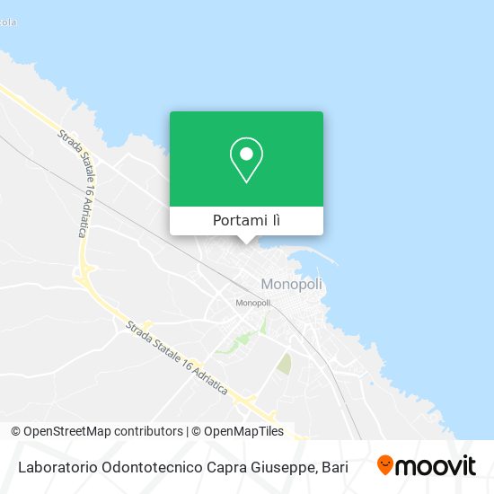 Mappa Laboratorio Odontotecnico Capra Giuseppe
