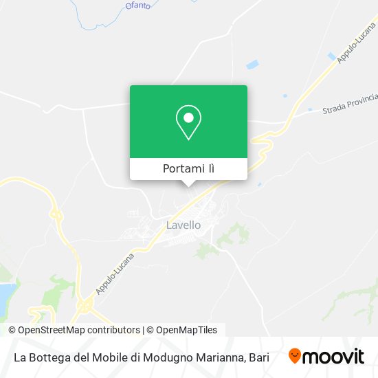Mappa La Bottega del Mobile di Modugno Marianna