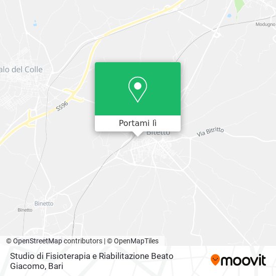 Mappa Studio di Fisioterapia e Riabilitazione Beato Giacomo