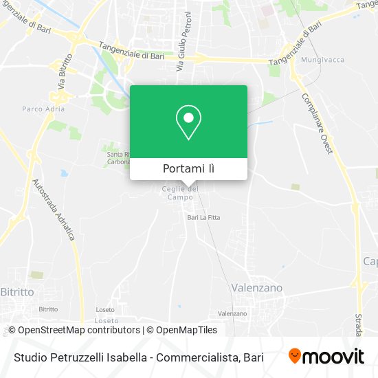 Mappa Studio Petruzzelli Isabella - Commercialista