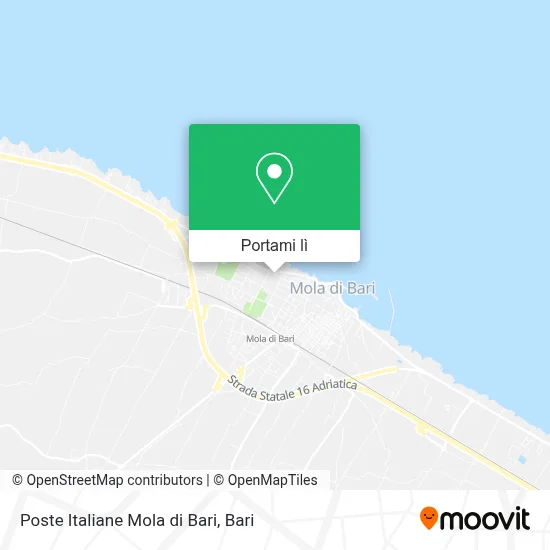 Mappa Poste Italiane Mola di Bari