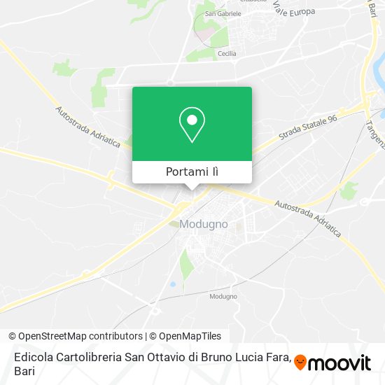 Mappa Edicola Cartolibreria San Ottavio di Bruno Lucia Fara